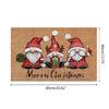 Christmas Gnome Floor Mat Xmas Tree Gnome Colorful Party Kitchen Entrance Decor