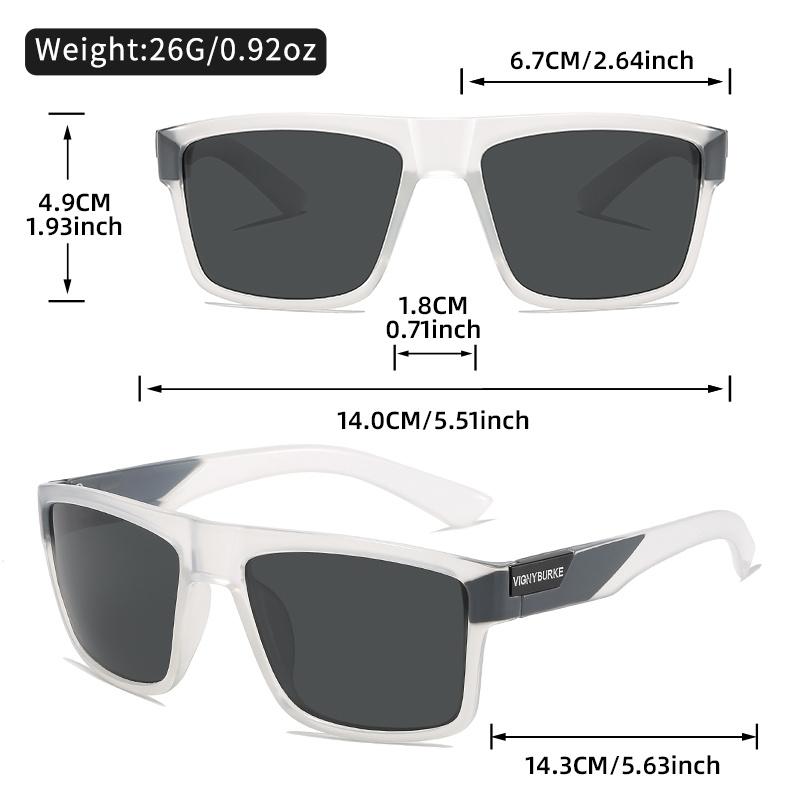 Classic Square Frame Sunglasses, UV400 Protection, Novel Photochromic Frame for Men And Women