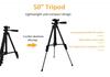 Mobiles Live-Streaming-Kit: Stativ, Fülllicht, Kabelloses Ansteckmikrofon, Taschenlampe