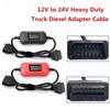 12 V auf 24 V Hochleistungs-LKW-Diesel-Adapteranschlusskabel für Launch Truck-Konverter für Easydiag 3.0 Easydiag 2.0 OBD2-Scanner