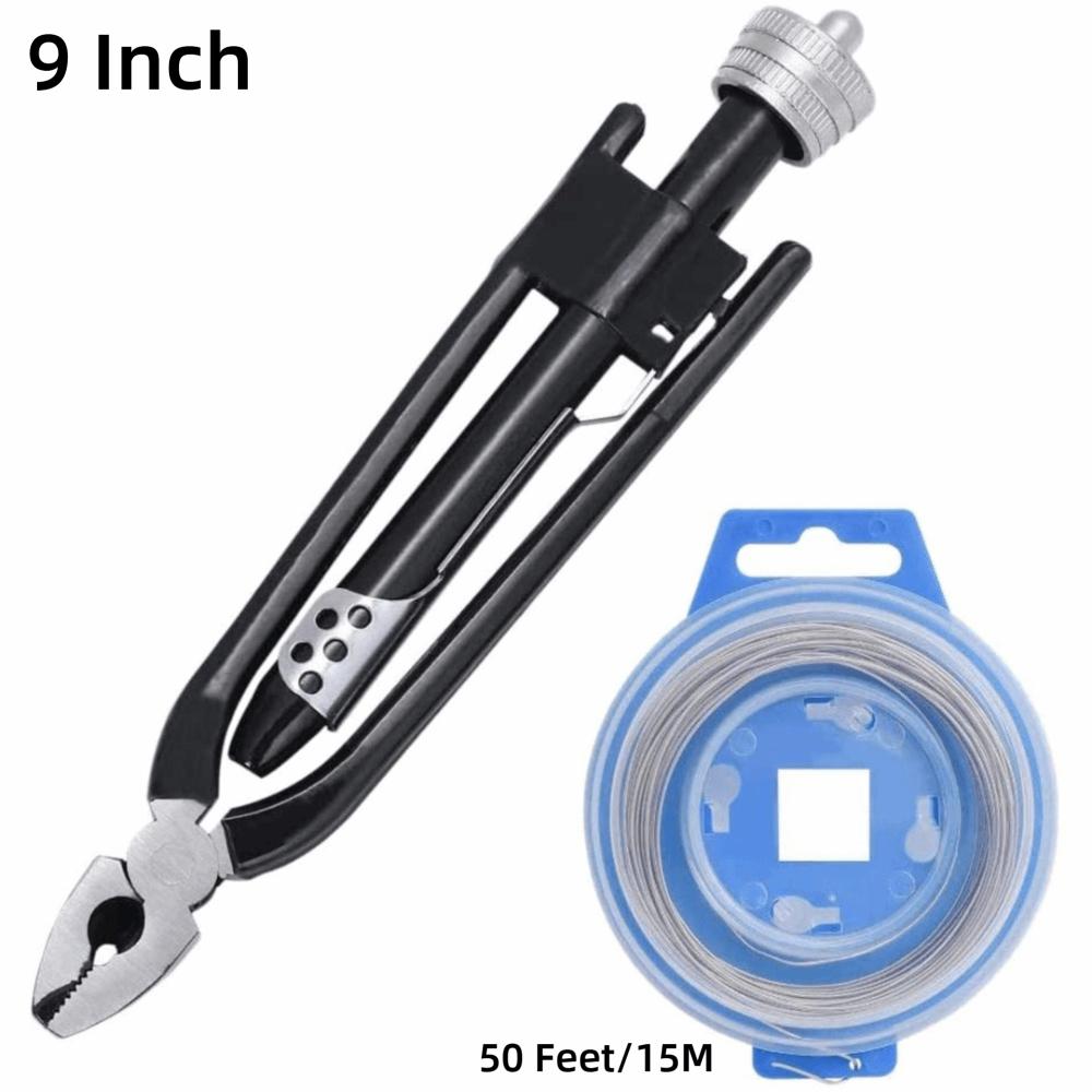 High Carbon Steel Safety Wire Plier Stainless Steel Wire One-Way Twister Wire Twisting Tool 21cm Length 15m Fuse Wire
