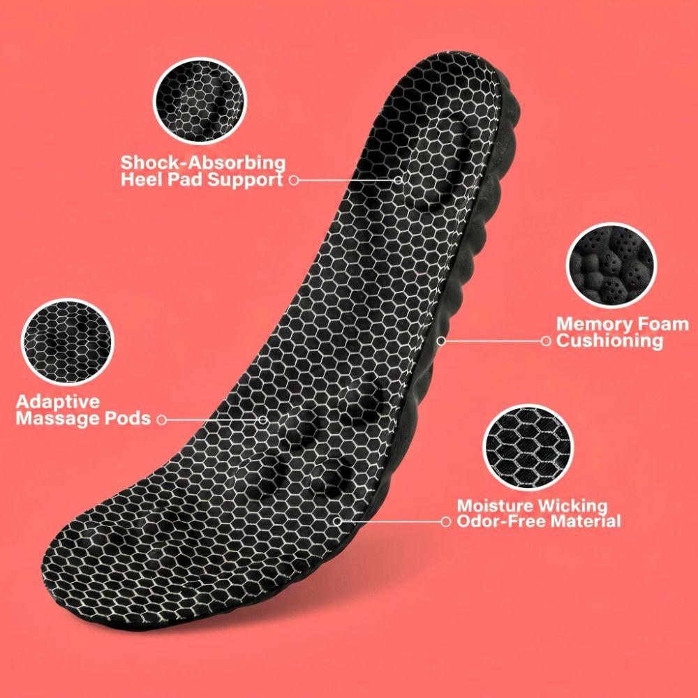 Atmungsaktive Cloud Steppers Einlegesohlen Orthopädische Laufsohlen Premium Fußgewölbestütze Einlegesohlen Unisex