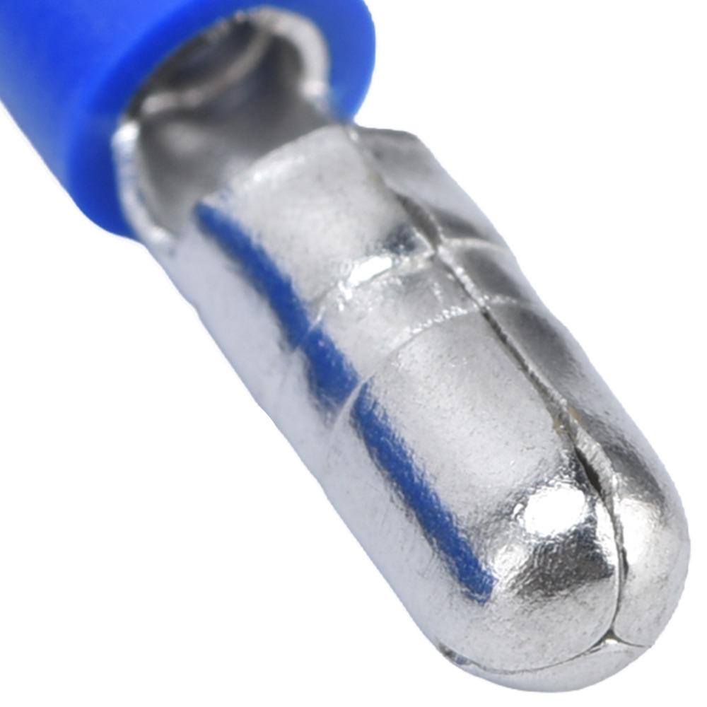 25 Pairs Blue Color Insulated Wire Terminal 16-14AWG Quick Crimp Electrical Butt Connector Male Female Connector