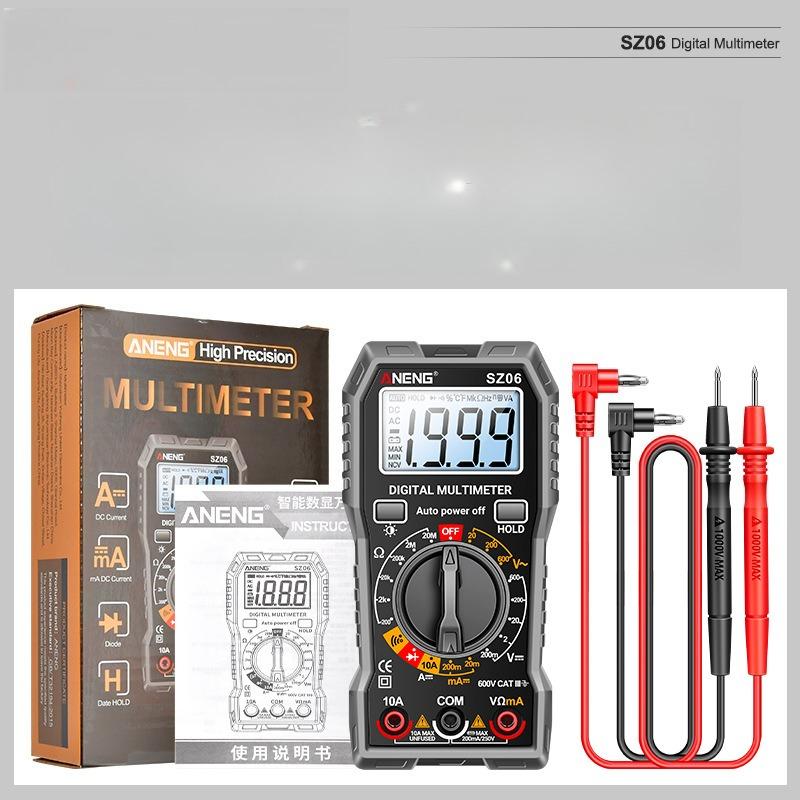 

Digital Multimeter, High-precision Digital Display Anti-burning Multimeter, Intelligent Multi-functional Electrical Ammeter сірий