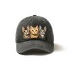 Cute Baseball Cap Lightweight Adjustable Baseball Cap Featuring a Cute Design of Three Cats SunProtective Multifunctional