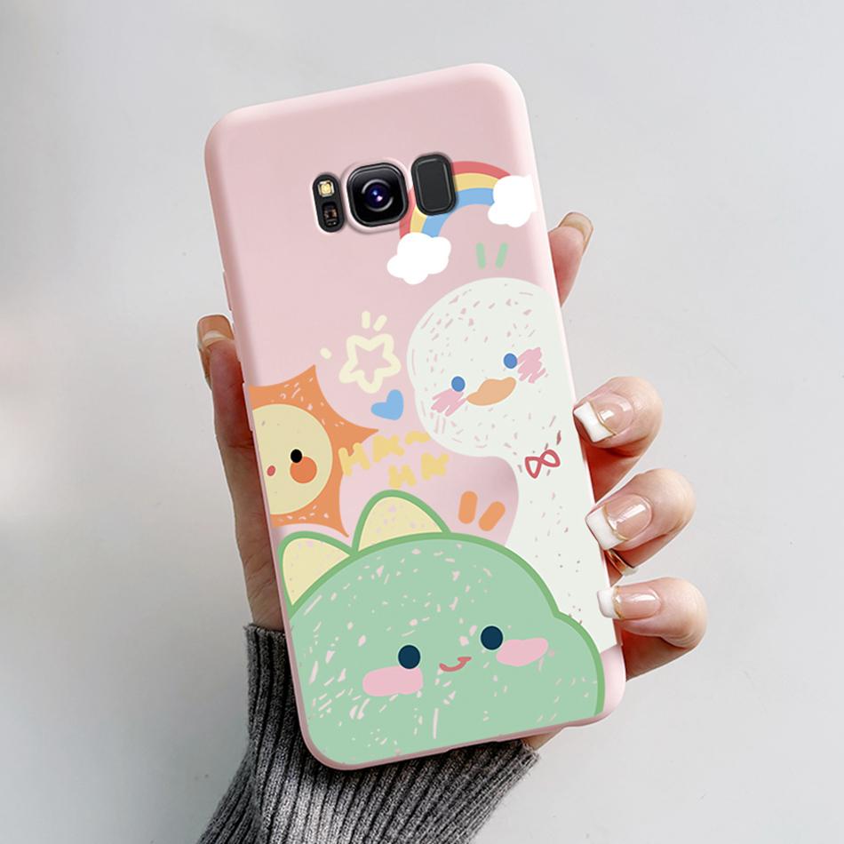 For Samsung Galaxy S8 Plus Case Galaxy S8 Shockproof Back Phone Cases For Samsung S8 GalaxyS8 Plus Cartoon Silicone Cover Bumper