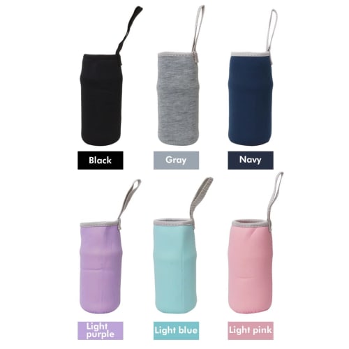 KOYOKOMA [Set of 2] PET Bottle Covers, Bottle Holders, My Bottle Covers, Stainless Steel Bottle Cases, Water Bottle Covers, PET Bottle Covers (Navy/68