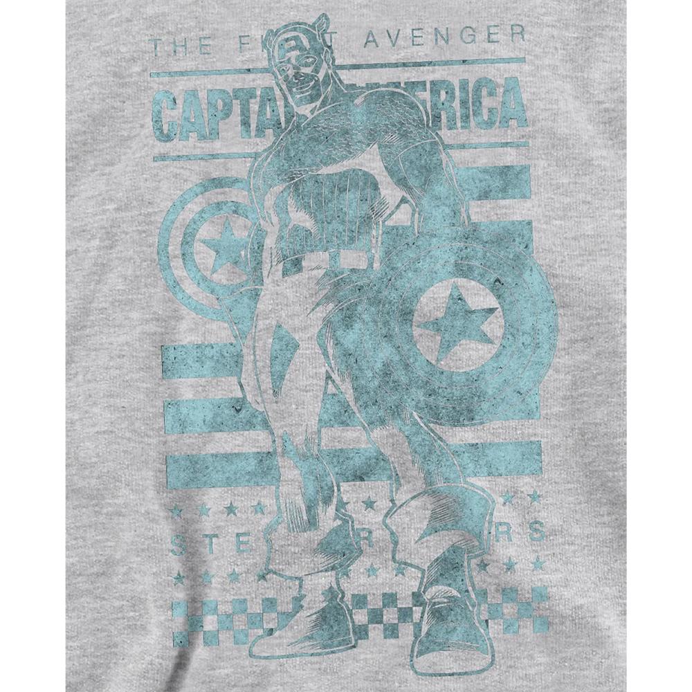 Captain America Childrens/Kids Stars & Stripes Heather Pull Over Hoodie