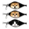 1PC Creative Zipper Cat Car Stickers Dog Car Window Glass Stickers Scratch Covering Electric Car Decoration Waterproof Stickers