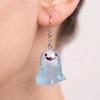 Ghost Earrings Glow-in-the-Dark Ghost Pendant Earrings for Women Decor, Fun Cute Earrings, Ghost Necklace for Women Halloween Jewelry