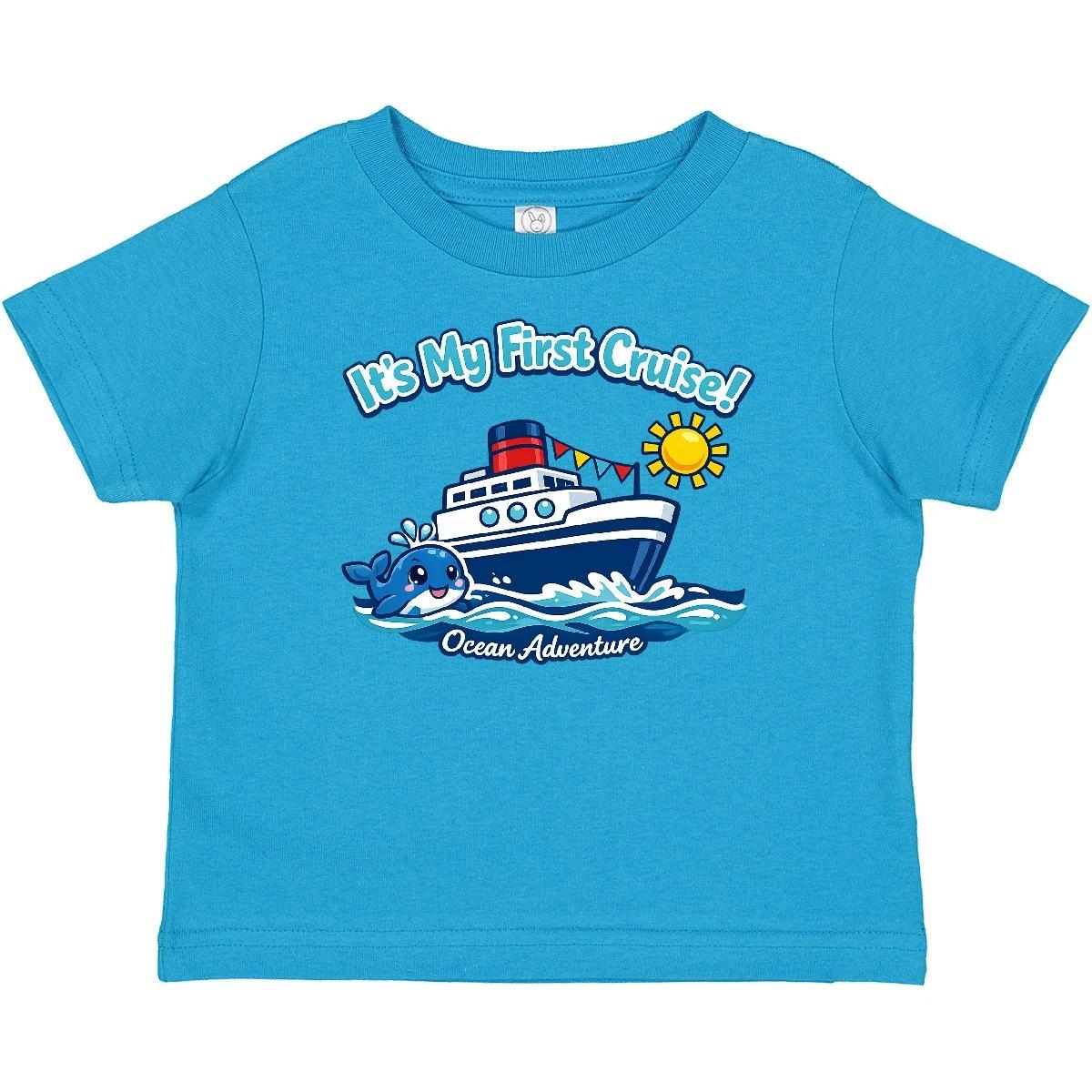 Inktastic It s My First Cruise Baby T-Shirt Outfit Toddler Kids Cute Vacation 150
