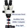 LED Ring Light Illuminator for Microscope, 144 LED Bubbles for Lab Monocular Binocular Trinocular Stereo Microscope Camera, Electronic Industry Ring