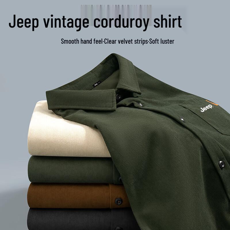 JEEP Men s Heavyweight Corduroy Shirt Jacket 2XL