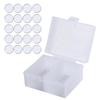 Clear Round Plastic Coin Holder For Easy Viewing And Display Of Collectible Items With Protective Cover