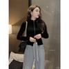 Korean Design Double Zipper Long Sleeve Women's Slim Base Layer Top - 2025 Autumn/Winter Arrival
