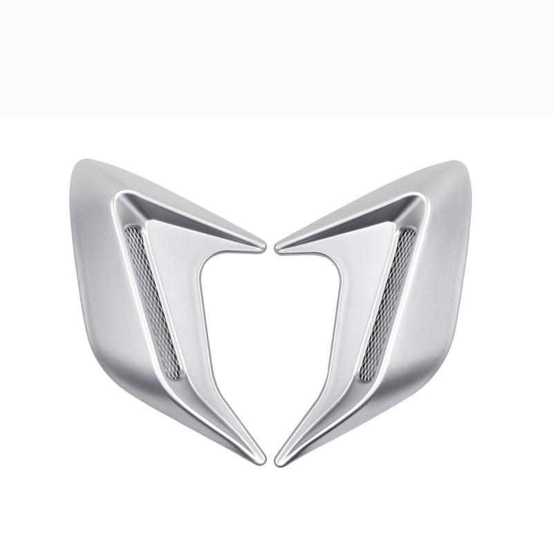 2Pcs 3D Car Side Vent Sticker Air Flow Fender Intake Sticker Shark Gills Side Vent Stickers Car Side Fender Vent Sticker Deco