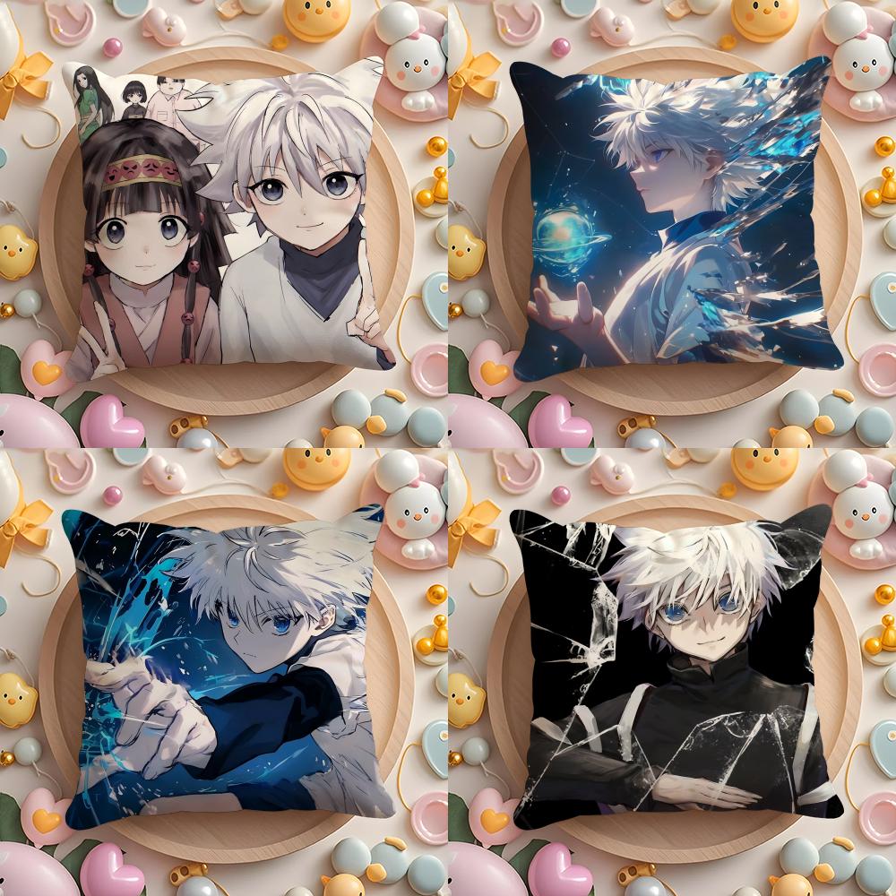 H-Hunter X H-Hunte Anime Cushion Cover Home & Car Multi-Scene Pillow Cover - Reversible, Soft & Durable for Daily Use