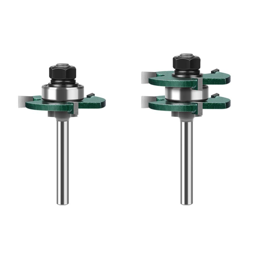 

2 шт. Т-образная фреза 3 зуба инструмент для резки дерева многоцелевая фреза для фрезера DIY