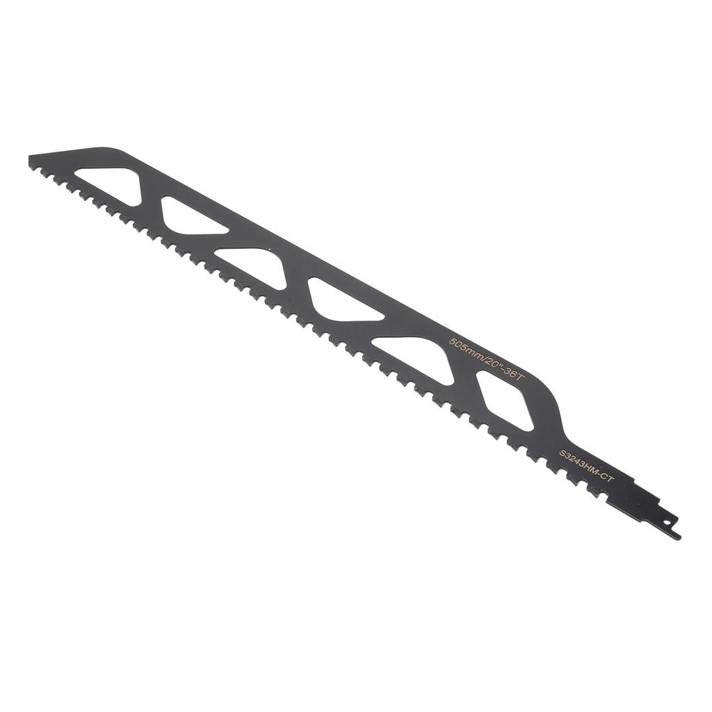 Reciprocating Saw Blade Black Color Cemented Carbide Brick Cutting Recip Saw Blade for Construction 20 Inch