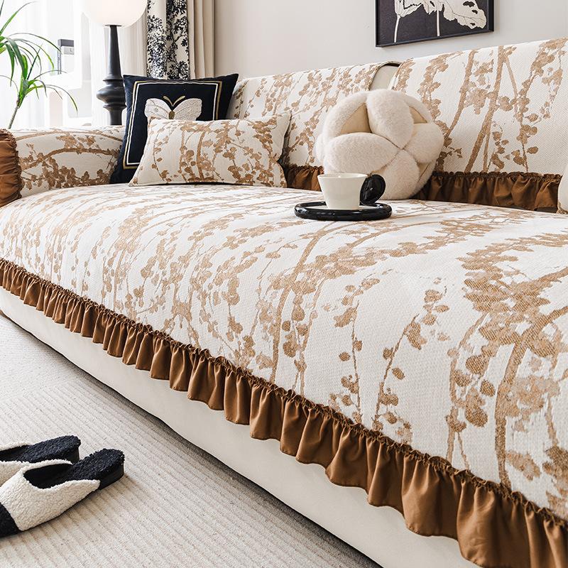 Medieval Sofa Cushion  New Four-Season Universal Non-Slip Leather Sofa Seat Cushion Anti-Cat Scratch Cover Cover Cloth Towel