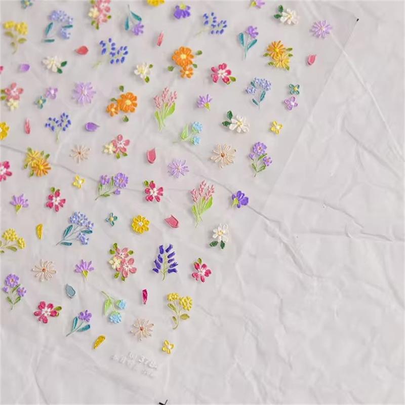 1PCS French Jelly Nail Stickers Dreamy Bubble Meteor Butterfly Star Moon Self Adhesive Stickers For Nail DIY Nail Art Decoration