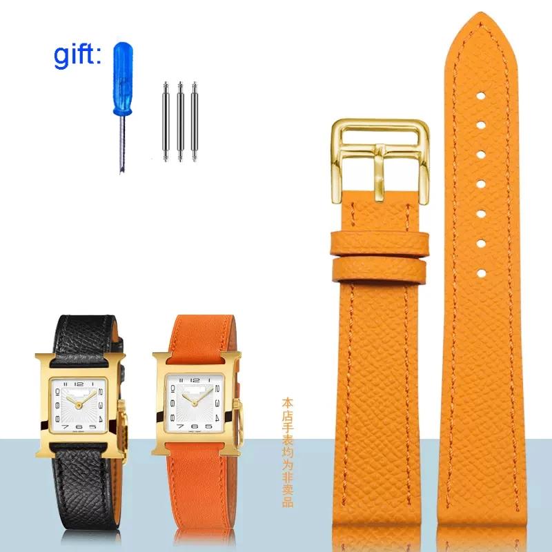 Классический ремешок для часов из натуральной кожи подходит для часов Hermes 14/16/18/20 — фото 21