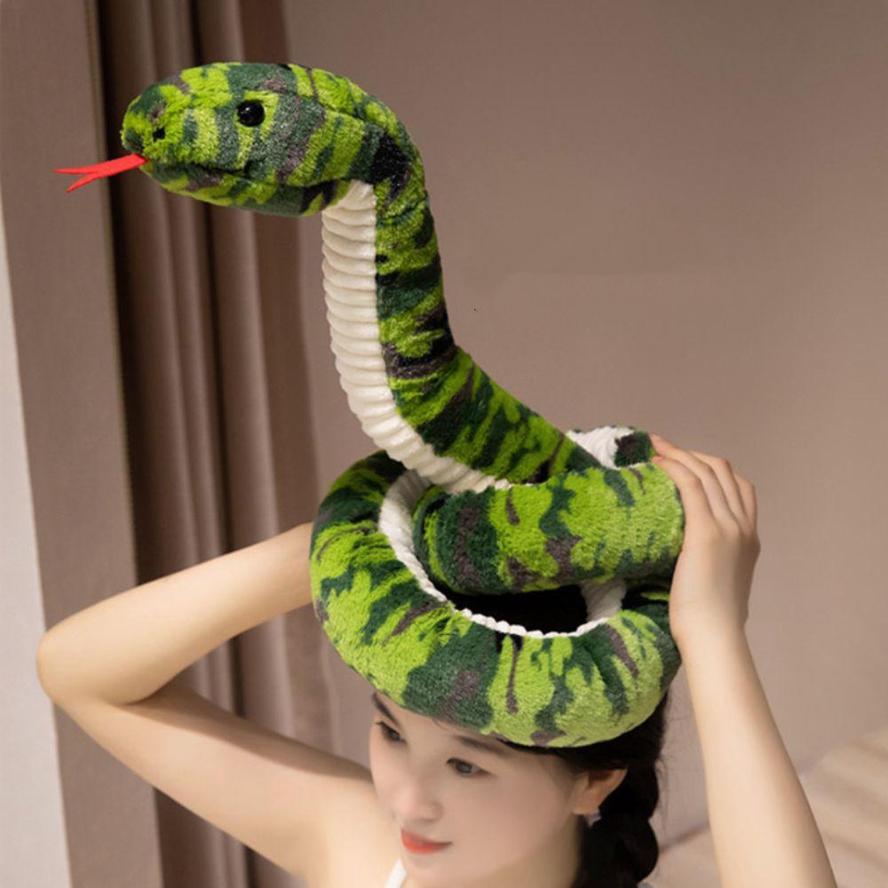 Coiled Boa Plush Doll Sticking Tongue Boa Snake Stuffed Toys Snake Plush Toy  Birthday Gift