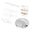 Space Saving Clear Display Shelf Acrylic Jewelry Stand for Displaying Necklaces and Bracelets Jewellery Storage Rack