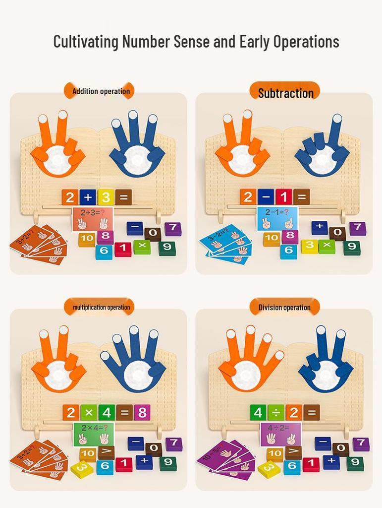 Kindergarten Math Learning Toys for Addition & Subtraction