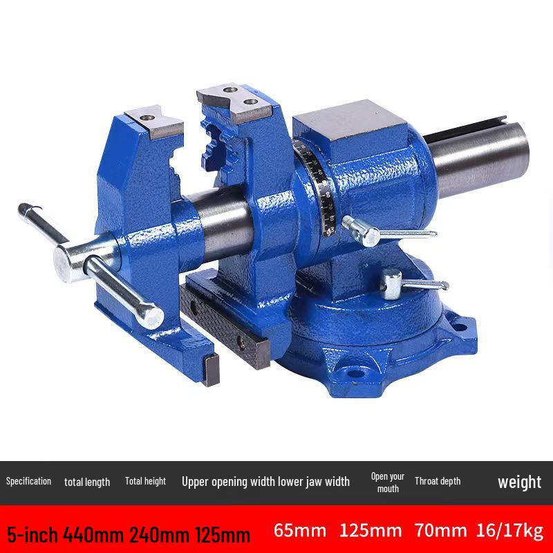 Industrial Heavy-Duty Bench Vise with Anvil - Available In Sizes 4" To 16"