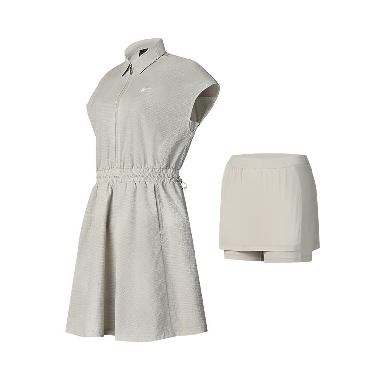 New FILA Golf Series Sleeveless Dress Women's Gray Oat A11W525306F-BG