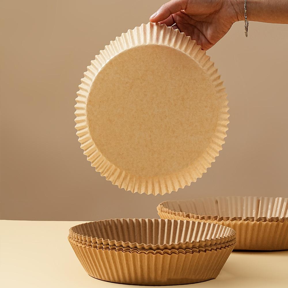 50/100Pcs Disposable Air Fryer Paper Non-Stick Airfryer Baking Papers Round Air-Fryer Paper Liners Paper Kitchen Accessories