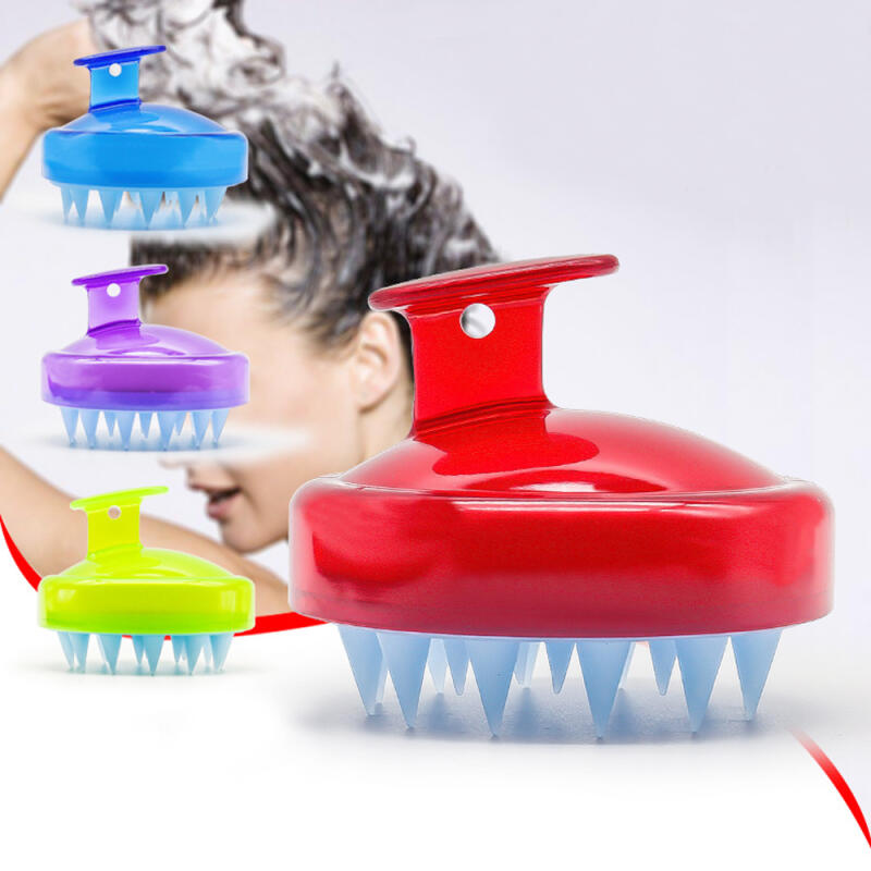 Silicone scalp massager/hairbrush
