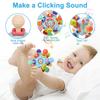Atomic Ball Baby Montessori Sensory Toy For 0-6 6-12 Months, Food Grade Teething Toy For Babies