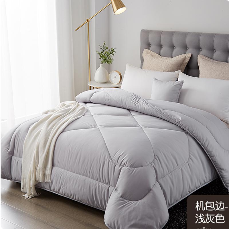 

Sf Пуховое одеяло высокого класса Стеганое одеяло Кинг Квин Полный размер Одеяло Новый дизайн Зимнее Толстое и Теплое Одеяло Однотонное Одеяло 150CM 200CM 1.5KG темно-серого