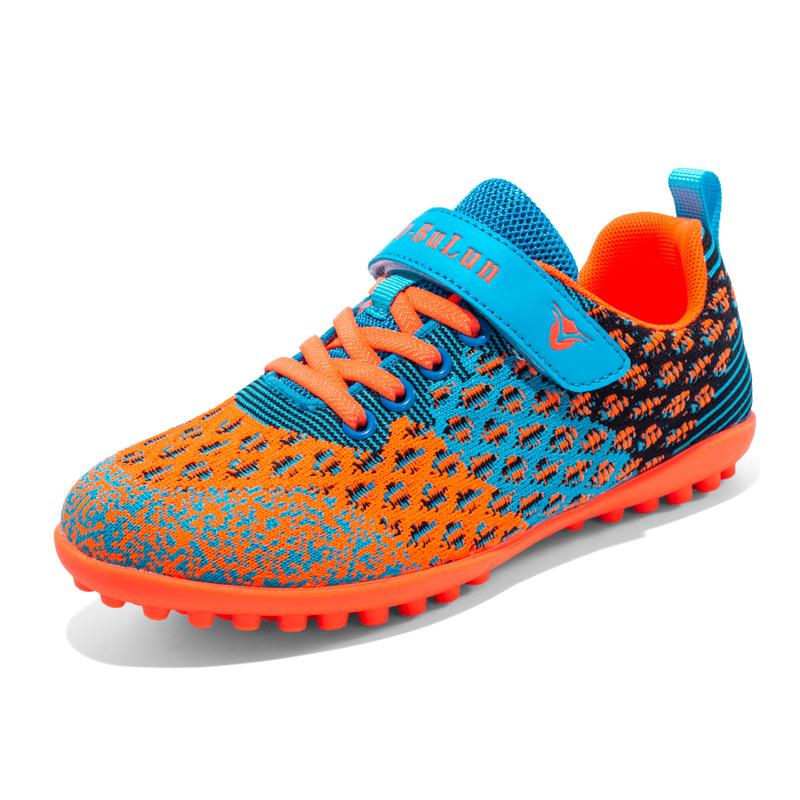 Foreign trade children's football shoes men's and women's sports football shoes broken nails primary school students indoor football game training sho