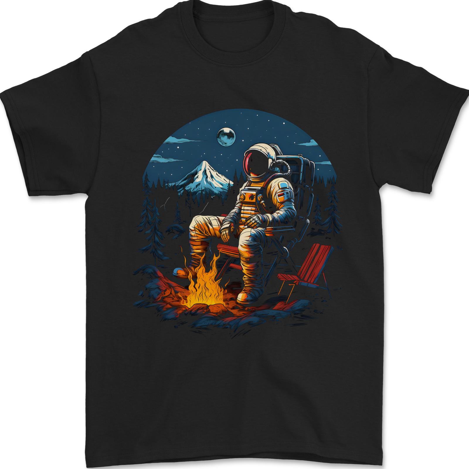 Space Camp Funny Astronaut Camping Mens T-Shirt 100% Cotton XXXXL