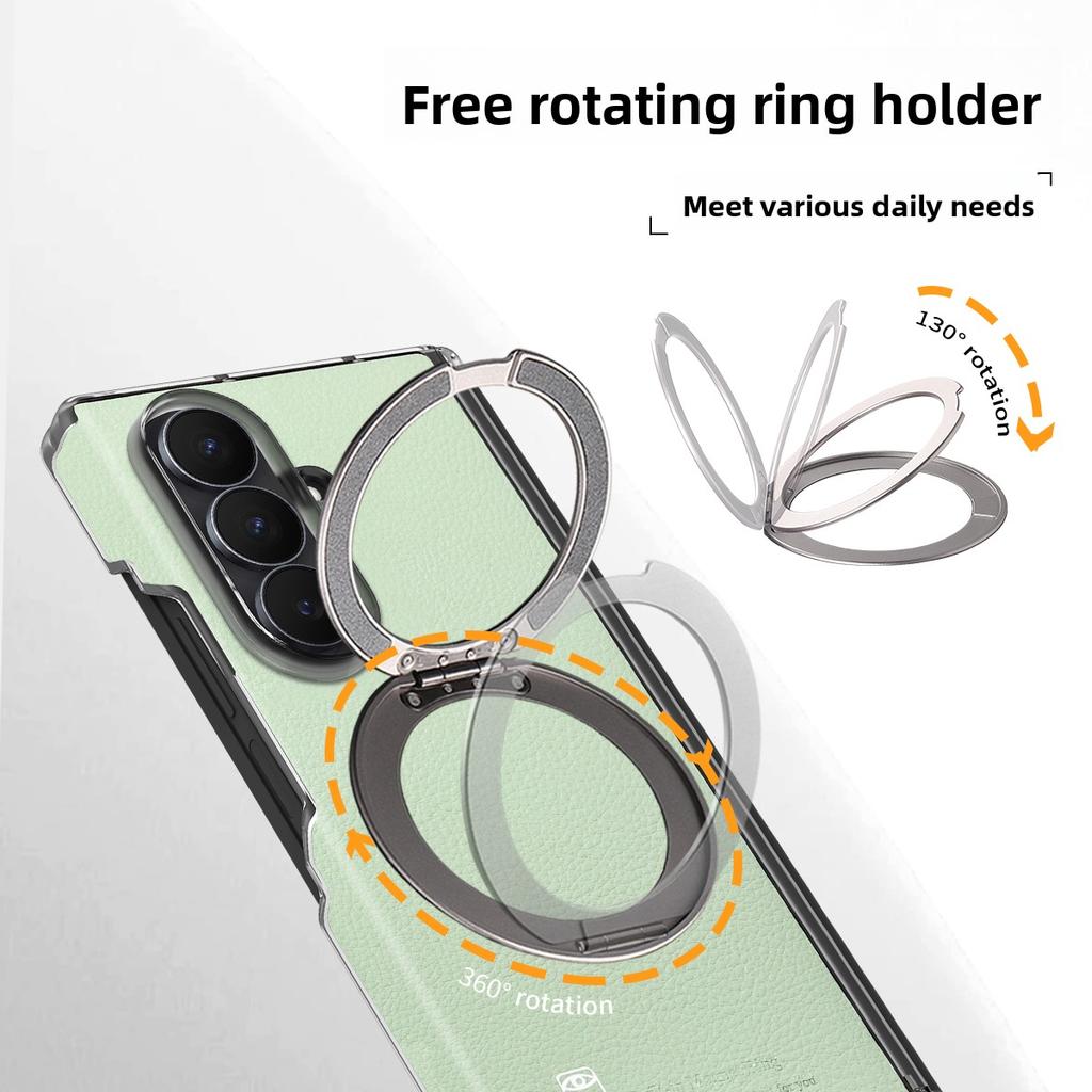 360 Rotating Ring Magnetic Hinge Protector Phone Case for Samsung Galaxy Z Fold 7 6 5 4 for Magsafe Charge Charging Cover