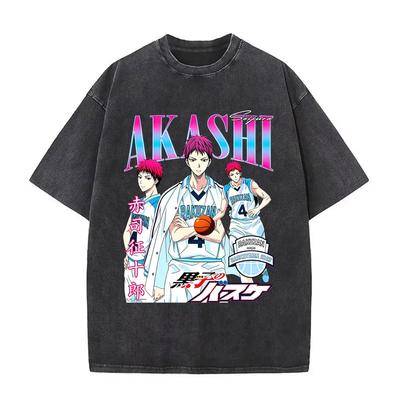 Kuroko's Basketball Vintage Anime Graphic Print Unisex Manga Loose Men's Vintage Pure‑Cotton High‑Quality T-shirt