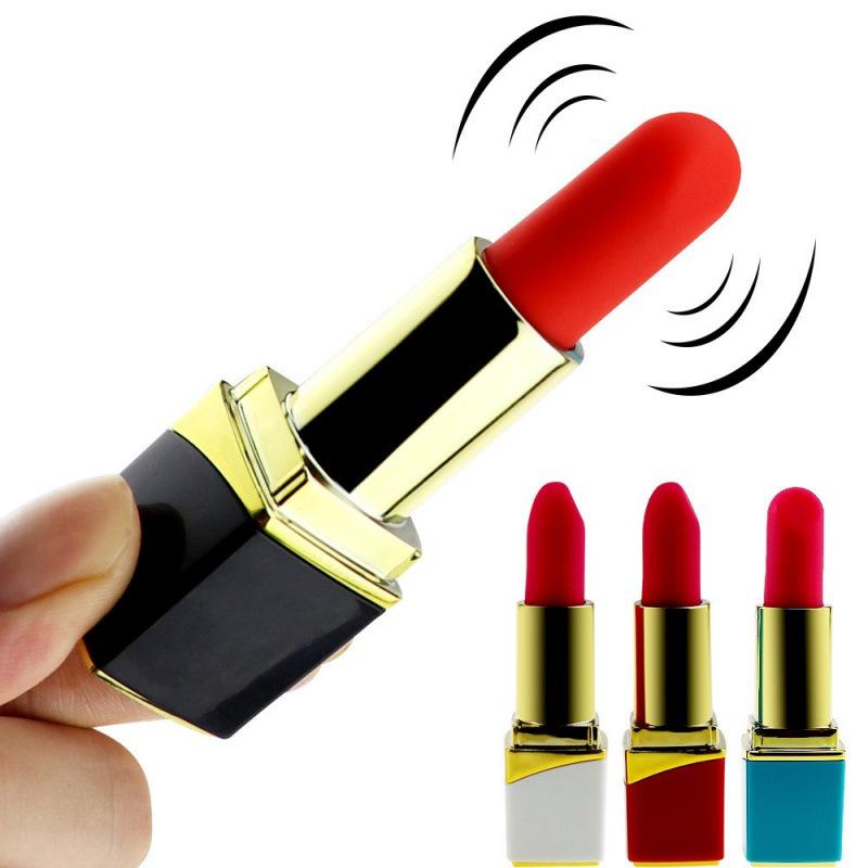 Women's Electric Mini Lipstick Vibrator: Magnetic Rabbit Egg Intimate Adult Toy