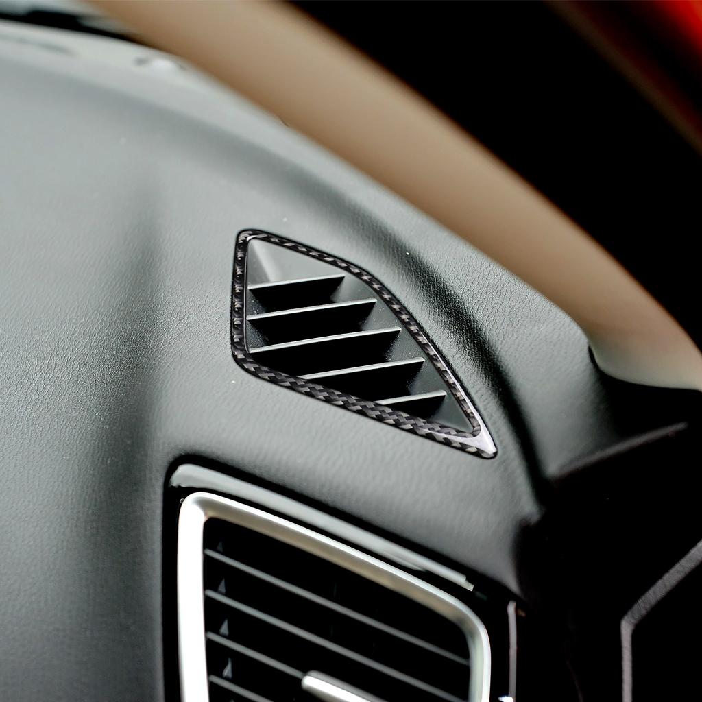 FIT For MAZDA 3 Axela 2014 2017 2018 Accessories Vent Panel Decorate Refit Carbon Fiber Automotive Interior Trim Stickers