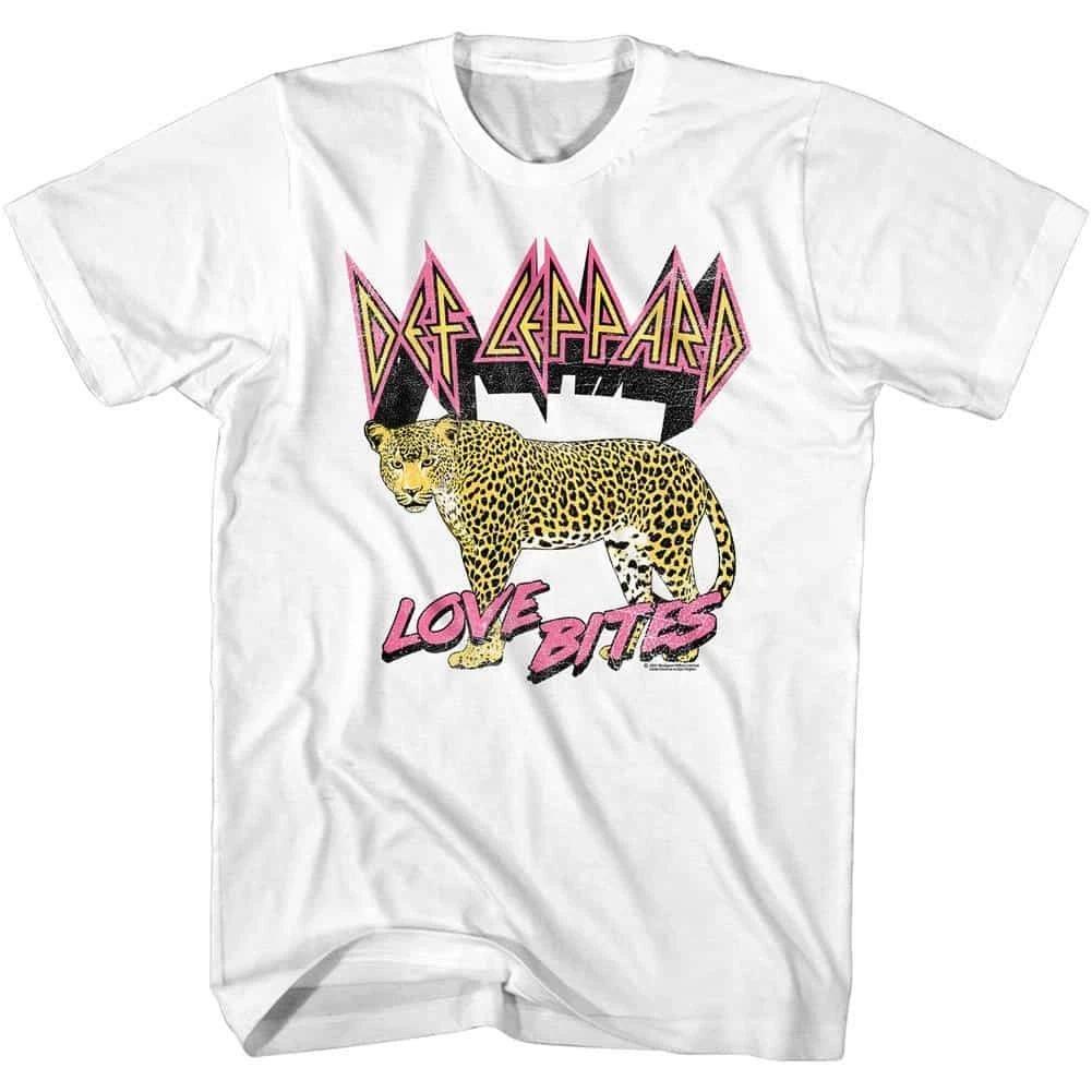 Def Leppard Love Bites Leopard Men s T Shirt S