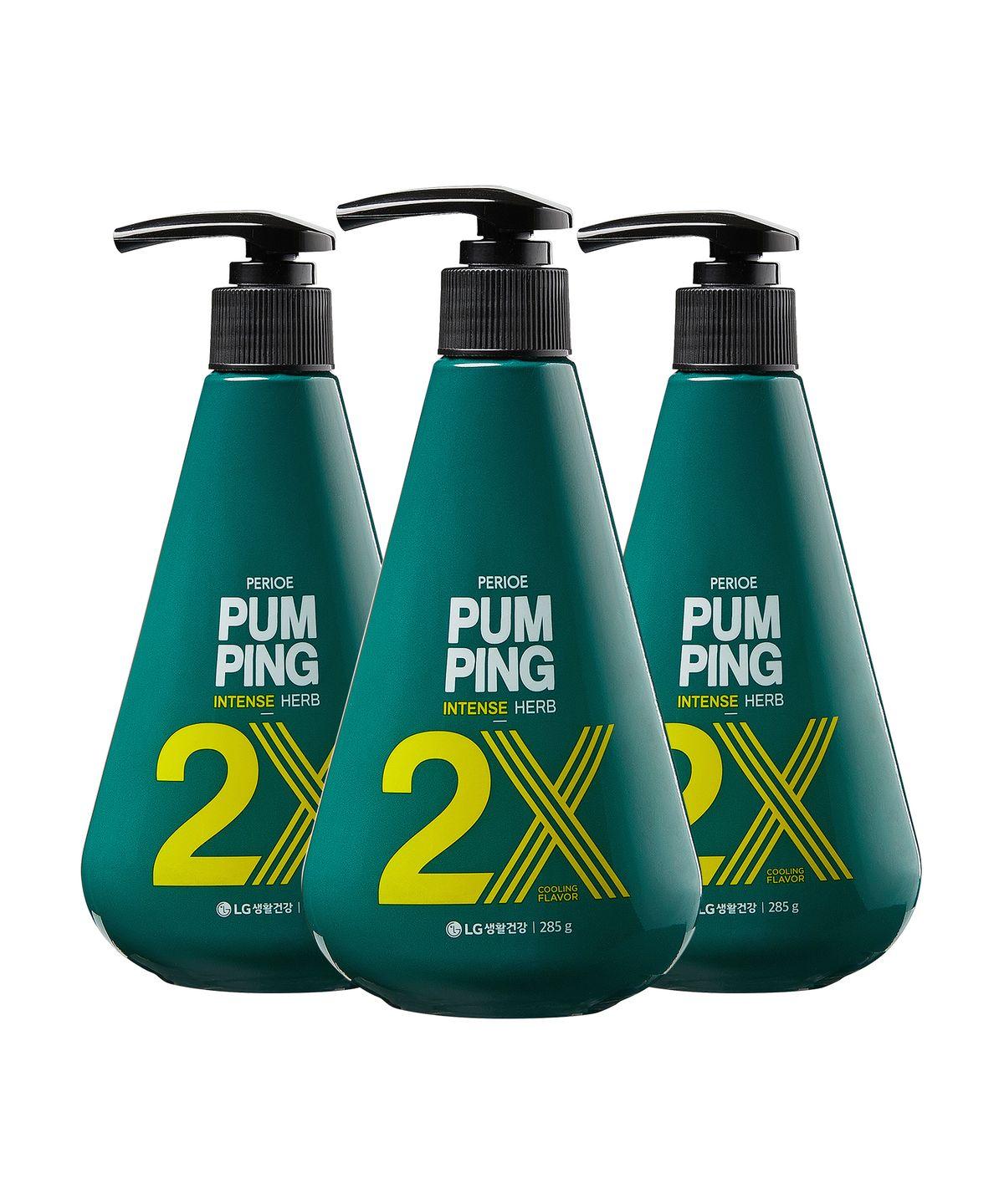 2X Intense Pumping Toothpaste 285g Herb Scent x 3