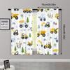2pcs, Upscale Curtains Playful Construction & Farm Vehicle Versatile Polyester Fabric (without rod) Home Decor Perfect for