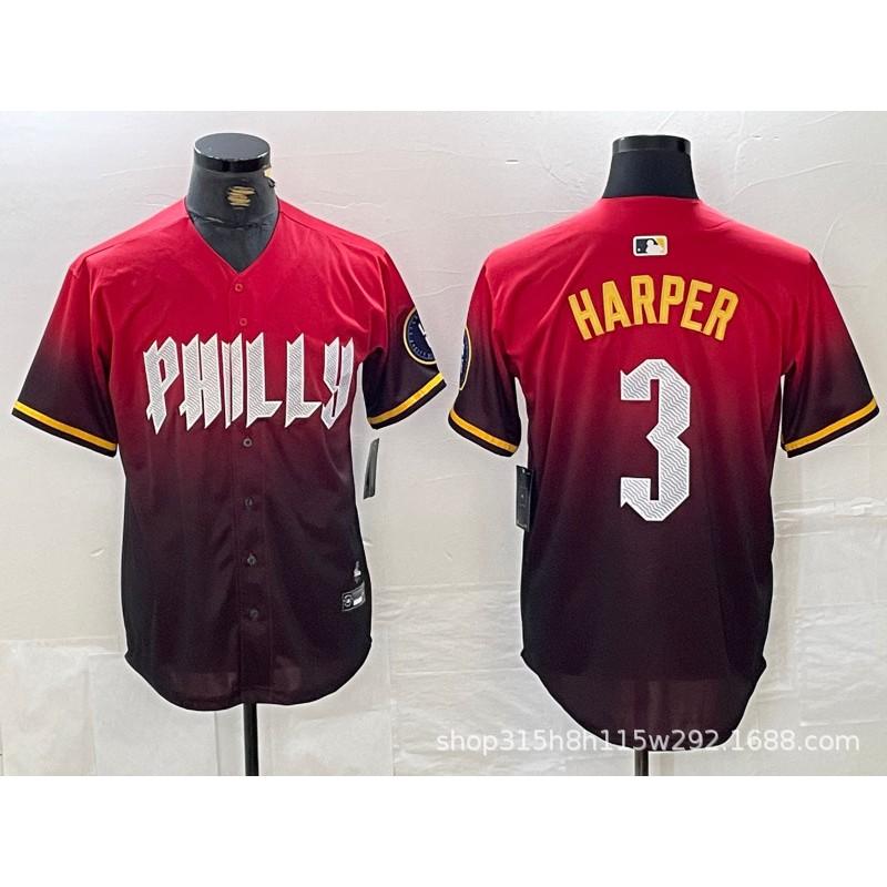 Philadelphia Phillies MLB Baseball Jersey T-Shirt Unisex Short Sleeve Embroidered Fan Apparel