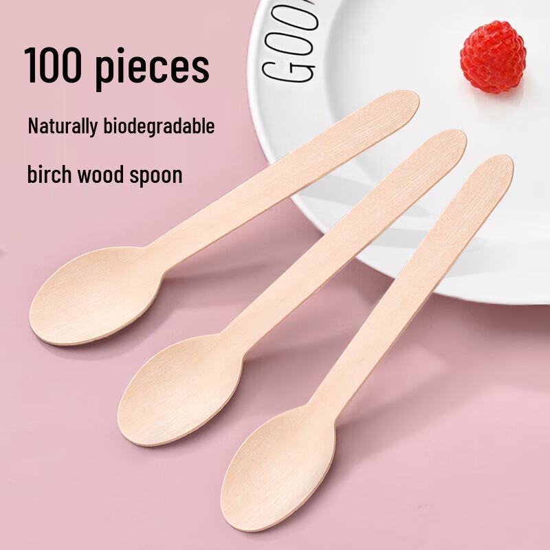 Disposable Frosted Black Plastic Spoons