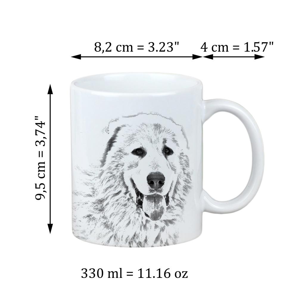 Pyrenean Mastiff, Mastín Del Pirineo - Cup with a Dog, Personalized Cup with a Print, a Classic Gift for Everyone from the Art-Dog Brand