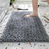 Chenille Long Pile Bathroom Mat - Water Absorbent & Anti-Slip Foot Pad for Home Use