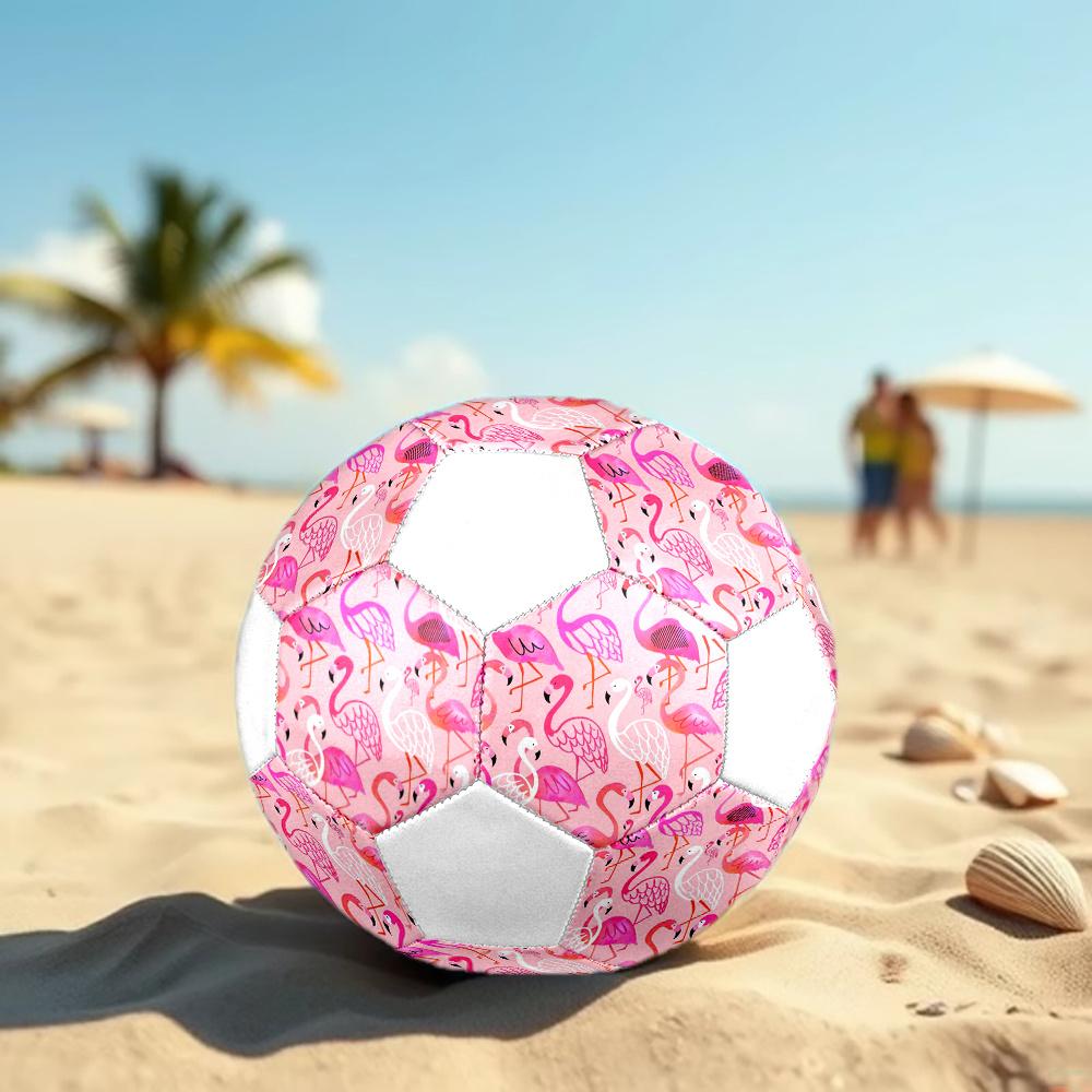 1pc Pink Flamingo Outdoor Sports Football, Size 5, Comfortable And Durable Feel,Gift yy56