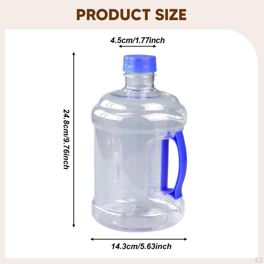 Wiederverwendbarer Wasserflaschenbehälter 2,5L Krug mit leichtem Griff, Aufbewahrungseimer für Wanderung Zeremonie Outdoor